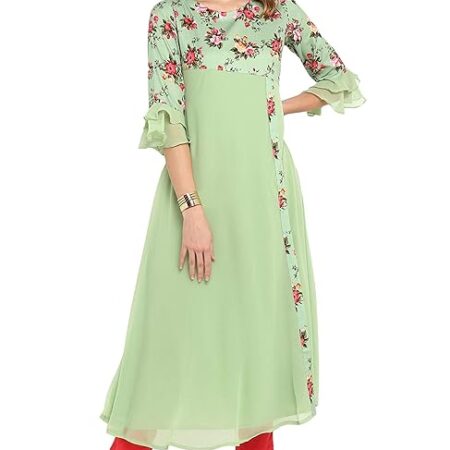 Janasya Women's Crepe Kurta